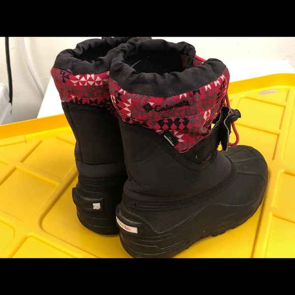 Columbia Girl’s Black/Pink Snow Boots Size 13 - Picture 6 of 10